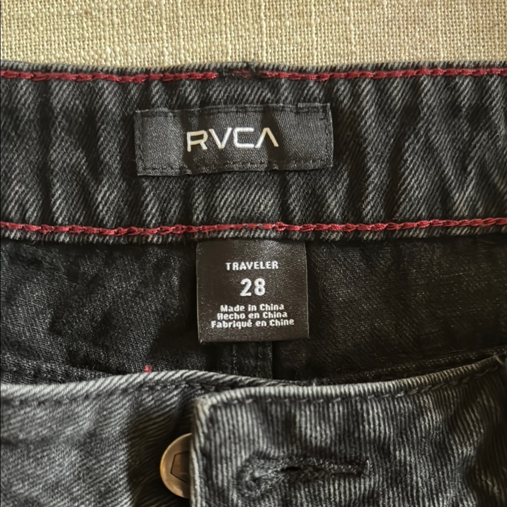 RVCA Charcoal Traveler Pants NWT